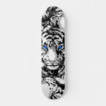 Sibiriska vita tigerskateboard Deck