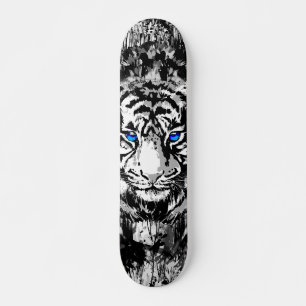 Sibiriska vita tigerskateboard Deck Mini Skateboard Bräda 18,5 Cm