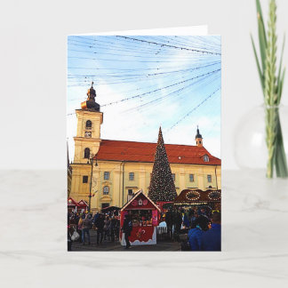 Sibiu Julmarknaden - Helgdag Helgkort