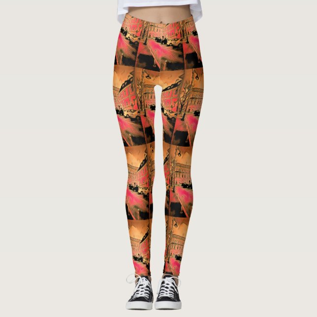 Sibiu målning leggings (Framsida)