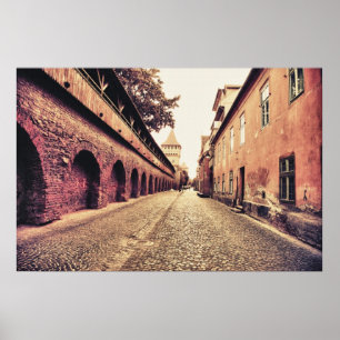 Sibiu medeltida arkitektur poster