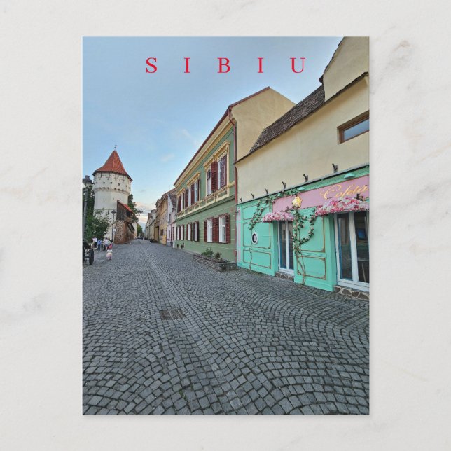 Sibiu-vyvyvyvykort Vykort (Framsida)