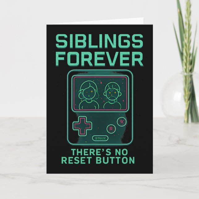 Sibling Rivalry Gamer Novelty Futuristic Sci Fi Ar Kort (Framsida)