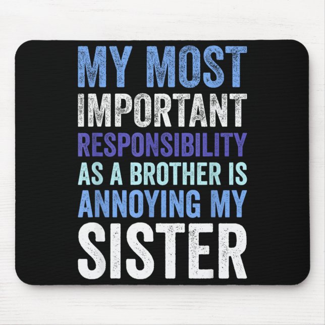Siblings Rivalry Annoying My Sister Funny Brother  Musmatta (Framsidan)