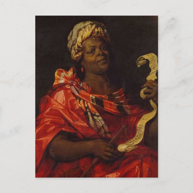 Sibylle Agrippina av Jan van der Hoecke Vykort (Framsida)