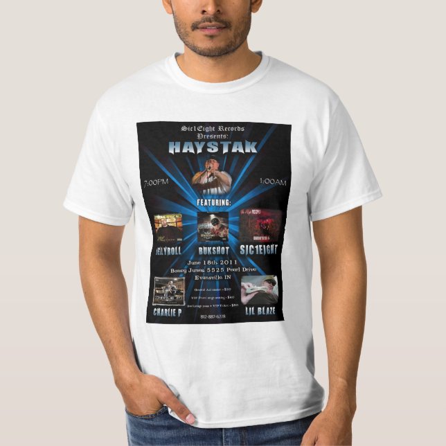 Sic1Eight Haystak skjorta Tee Shirt (Framsida)