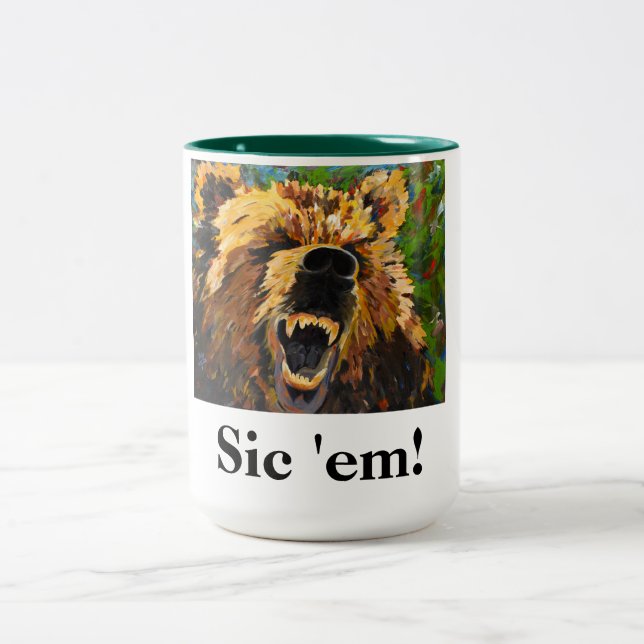 Sic-Em-mugg Två-Tonad Mugg (Center)