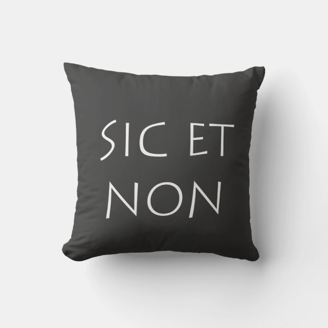 sic et non kudde (Framsida)