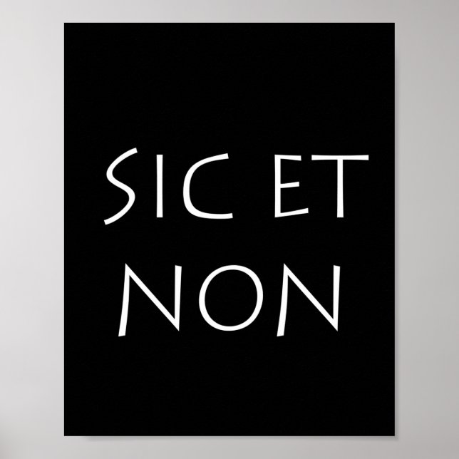sic et non poster (Framsidan)
