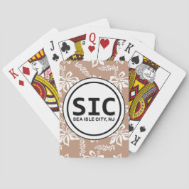SIC Sea Isle City NJ Brown Spelkort