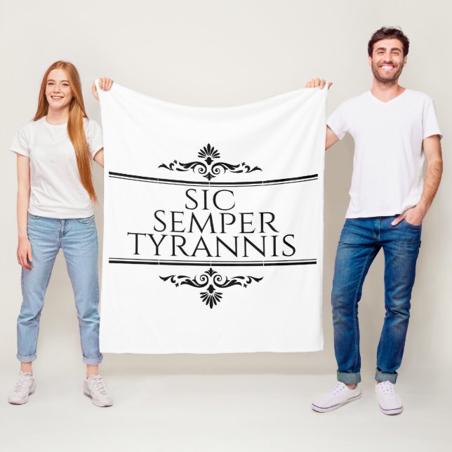 Sic Semper Tyrannis Fleecefilt (På plats)