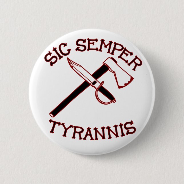 Sic Semper Tyrannis Knapp (Framsida)