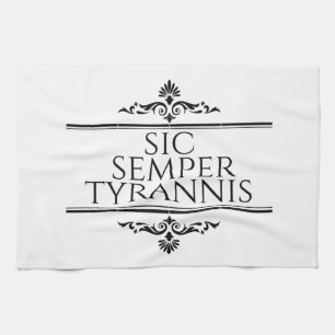 Sic Semper Tyrannis Kökshandduk