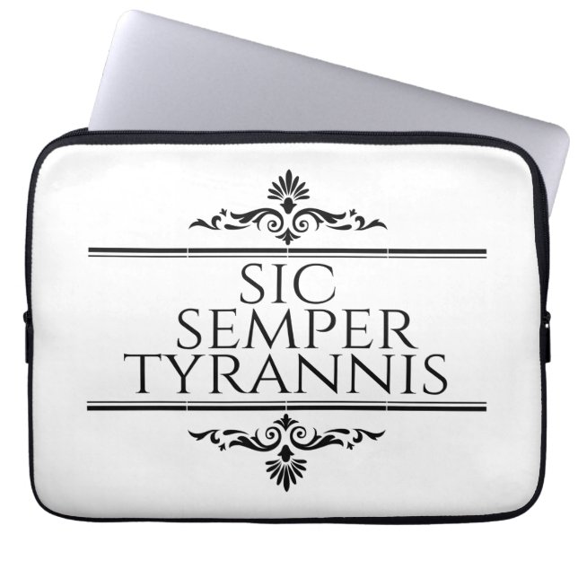 Sic Semper Tyrannis Laptop Fodral (Framsidan)