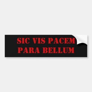 Sic-Vis Pacem Para Bellum Bildekal