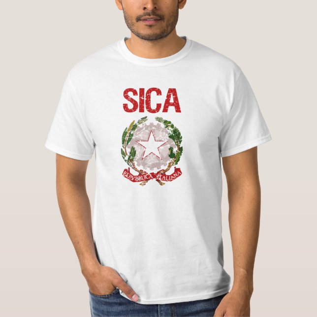 Sica italienskt efternamn t shirt (Framsida)