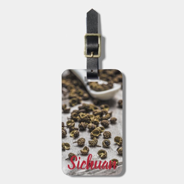 Sichuan Pepper Kinesiska Cuisineet Bagagebricka (Vertikal Framsida)