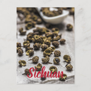 Sichuan Pepper Kinesiska Cuisineet Helg Vykort