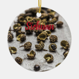 Sichuan Pepper Kinesiska Cuisineet Julgransprydnad Keramik