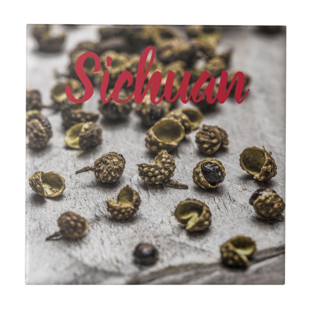 Sichuan Pepper Kinesiska Cuisineet Kakelplatta (Framsidan)