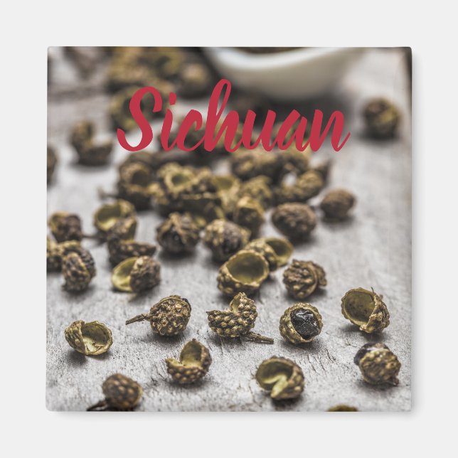 Sichuan Pepper Kinesiska Cuisineet Magnet (Framsidan)