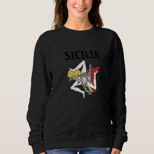 Sicilia Flag Sicilien Palermo Italien 12 T Shirt