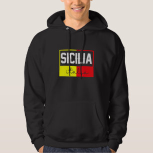 Sicilia Flag Sicilien Palermo Italien 24 Hoodie