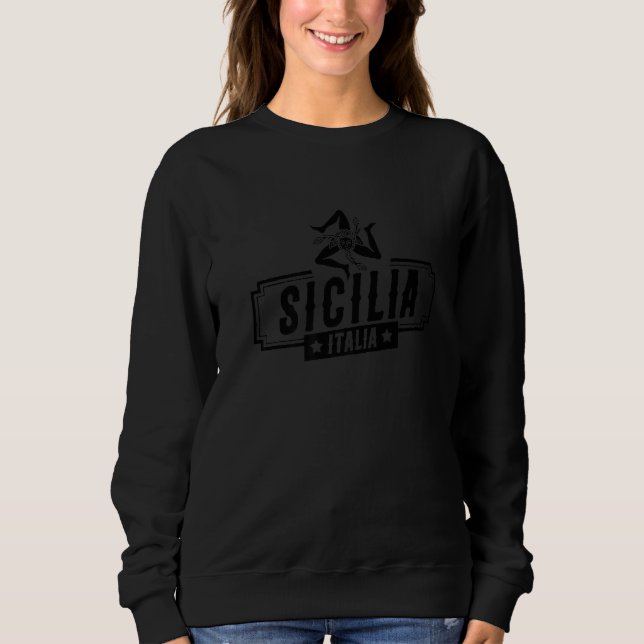 Sicilia Flag Sicily Palermo Italy  13 T Shirt (Framsida)