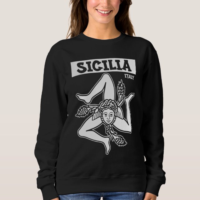Sicilia Flag Sicily Palermo Italy 2 T Shirt (Framsida)