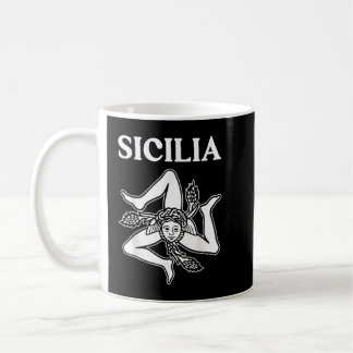 Sicilia Flagga Sicily Palermo Italien Kaffemugg