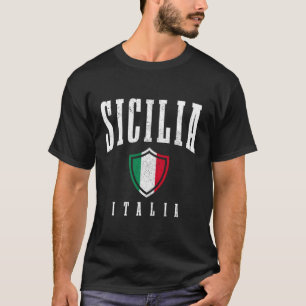 Sicilia Italien Sicily Italia Italia Flagga Pride T Shirt