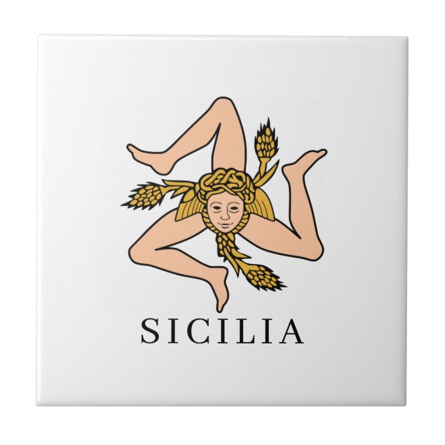 Sicilia Kakelplatta (Framsidan)