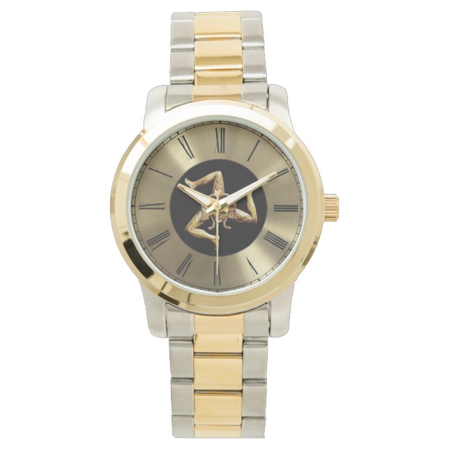 Sicilia med Trinacria-klocka Armbandsur (Framsida)