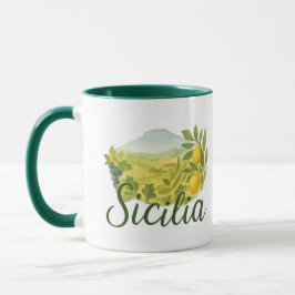 Sicilia Mt.Etna Design Mugg