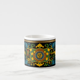 Sicilia Siciliansk Mönster Espresso Kopp Espressomugg