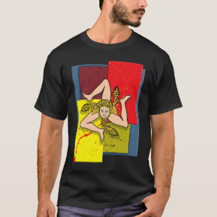Sicilia Sicily I Trinacria Italia T Shirt