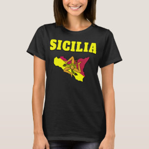 Sicilia Sicily Trinacria Design T Shirt