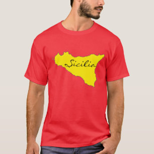 Sicilia skisserar T-tröja T Shirt