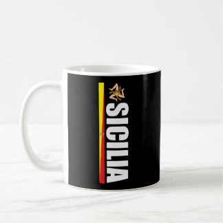 Sicilia Soccer Gifts Proud Sicilian Trinacria Flag Kaffemugg