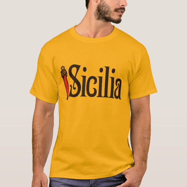 Sicilia t-skjorta tee shirt (Framsida)