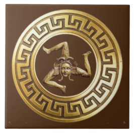 Sicilia Trinacria Wall Tile Kakelplatta