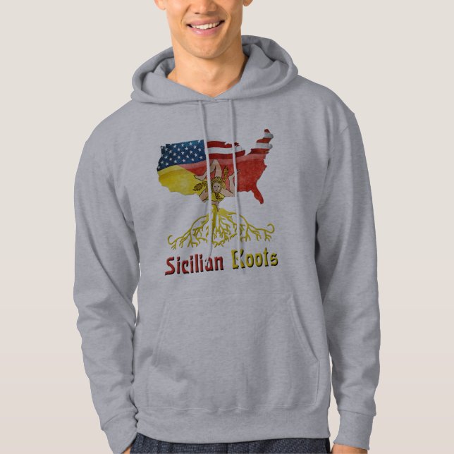 Sicilian American Roots Hoodie (Framsida)