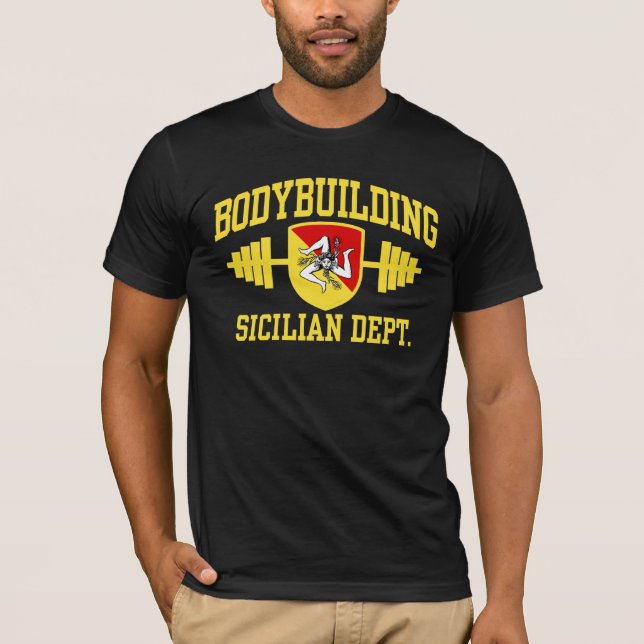 Sicilian BodyBuilder T Shirt (Framsida)