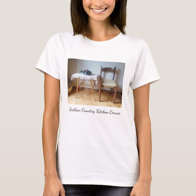 Sicilian Country Kitchen Corner Tee Shirt (Framsida)