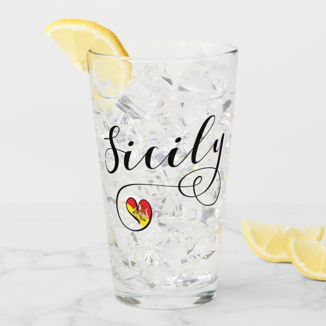 Sicilian flaggahjärta, Sicily Glaskopp (Framsida Ice)