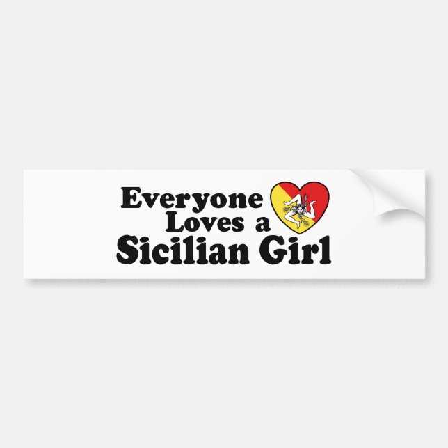 Sicilian Girl Bildekal (Framsidan)