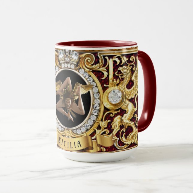 Sicilian Medusa Trinacria Gift Mugg (Framsida höger)