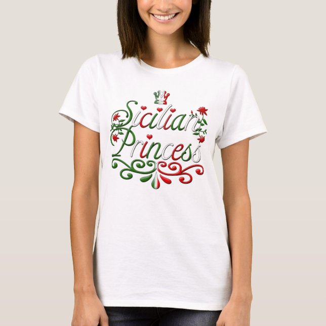 Sicilian Princess T Shirt (Framsida)