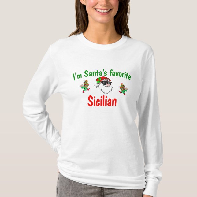 Sicilian Santas favorit Tee (Framsida)