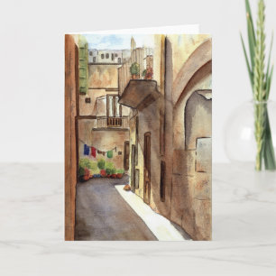 Sicilian Street Notecard Kort